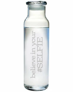 Susquehanna Glass 24oz #SELFIE Water Bottle Home Bar Carts & Accessories