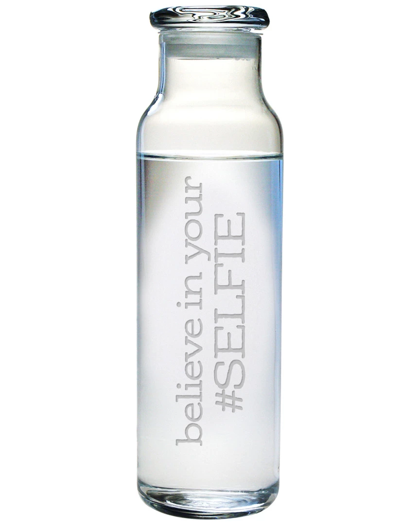 Susquehanna Glass 24oz #SELFIE Water Bottle Home Bar Carts & Accessories