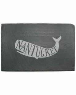 Susquehanna Glass Nantucket Whale Slate Cheese Server Home Serveware