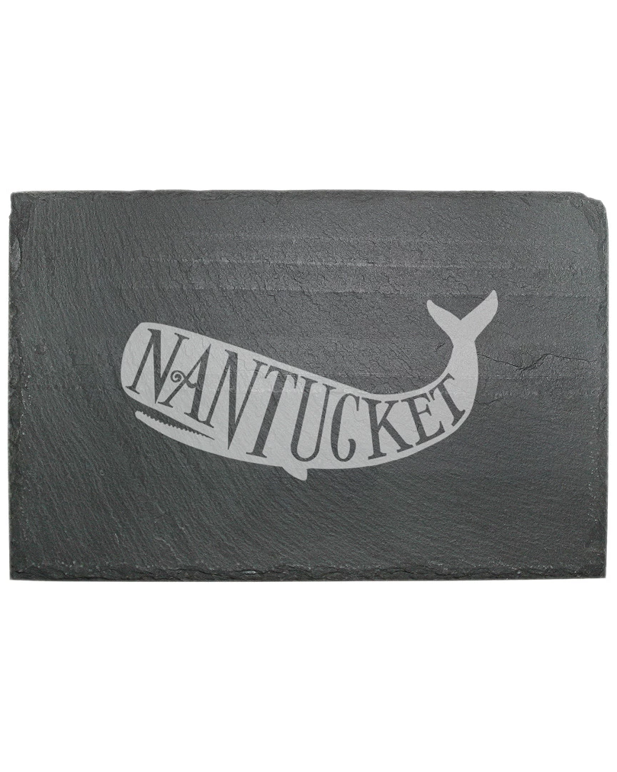 Susquehanna Glass Nantucket Whale Slate Cheese Server Home Serveware