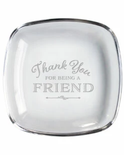 Susquehanna Glass 7in Thank You For Being A Friend Keepsake Plate Home Serveware