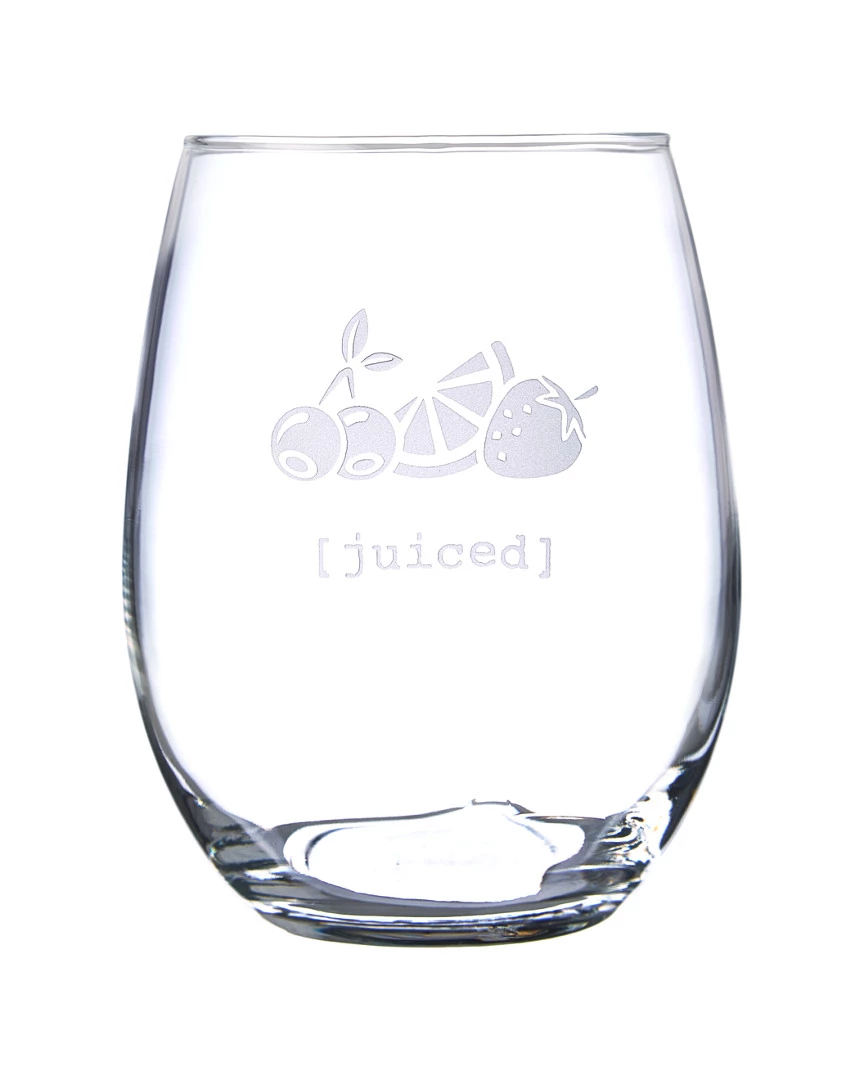 Susquehanna Glass Tipsy Assorted Set Of 4 Stemless Wine Glasses Home Bar Carts & Accessories - Image 2