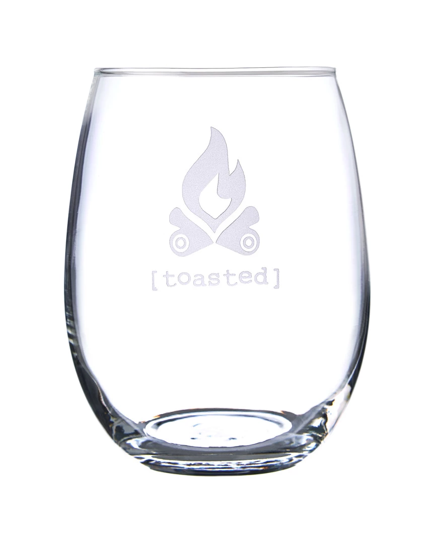 Susquehanna Glass Tipsy Assorted Set Of 4 Stemless Wine Glasses Home Bar Carts & Accessories - Image 5