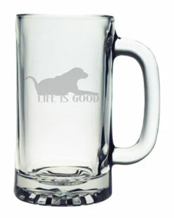 Susquehanna Glass Life Is Good Set Of 4 Tankard Mugs Home Pet Supplies