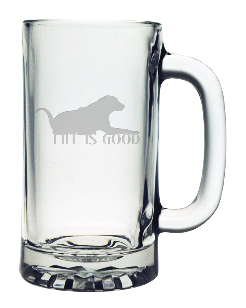 Susquehanna Glass Life Is Good Set Of 4 Tankard Mugs Home Pet Supplies