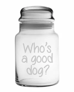 Susquehanna Glass Who's A Good Dog 7in Jar Home Pet Supplies