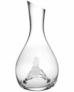 Susquehanna Glass Pineapple Handcut Punted Wine Carafe Home Bar Carts & Accessories
