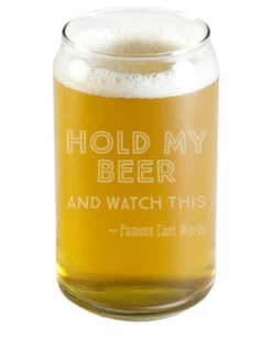 Susquehanna Glass Susquehanna Set Of 4 Hold My Beer Glasses Home Bar Carts & Accessories