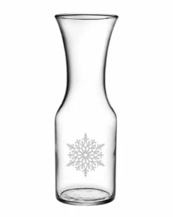 Susquehanna Glass "Let It Snow" 1-Liter Carafe Home Bar Carts & Accessories