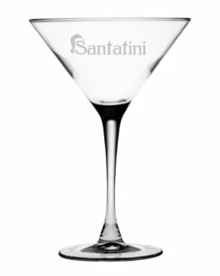 Susquehanna Glass Set Of Four "Santatini" 7.25oz Glasses Home Drinkware