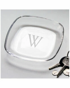 Susquehanna Glass Monogrammed 7in Plate, (A-Z) Home Serveware