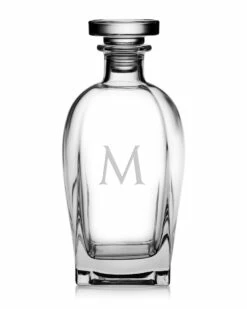 Susquehanna Glass Monogrammed Susquehanna Glass Monogrammed Luigi Bormioli Rossini 23.75oz Decanter, (A-Z) Home Bar Carts & Accessories