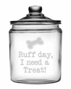 Susquehanna Glass Ruff Day Half Gallon Jar Home Bar Carts & Accessories