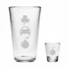 Susquehanna Glass "Irish Car Bomb" 2pc 16oz Pint & 2oz Shot Glass Set Home Bar Carts & Accessories