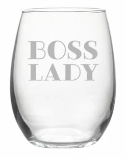 Susquehanna Glass Boss Lady Stemless Wine & Gift Box Home Bar Carts & Accessories