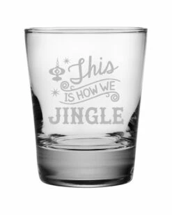 Susquehanna Glass How We Jingle Set Of Four 13.25oz Glasses Home Bar Carts & Accessories