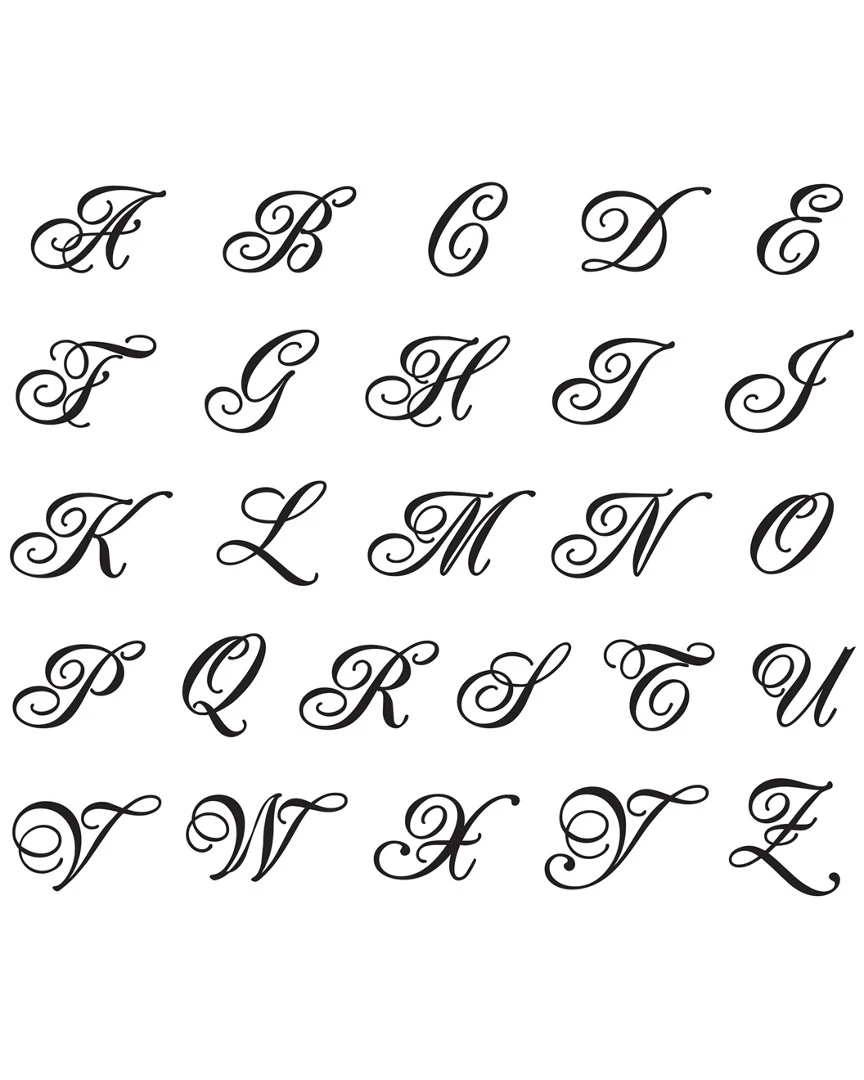 Susquehanna Glass Monogrammed Set Of Four Champlain Stemless Wine Glasses, (A-Z) Home Drinkware - Image 2