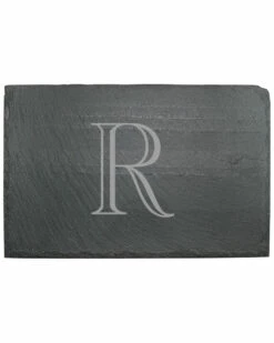 Susquehanna Glass Monogrammed Engraver Slate Board, (A-Z) Home Serveware