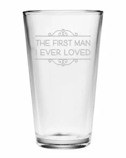 Susquehanna Glass First Man Pint Glass Home Drinkware