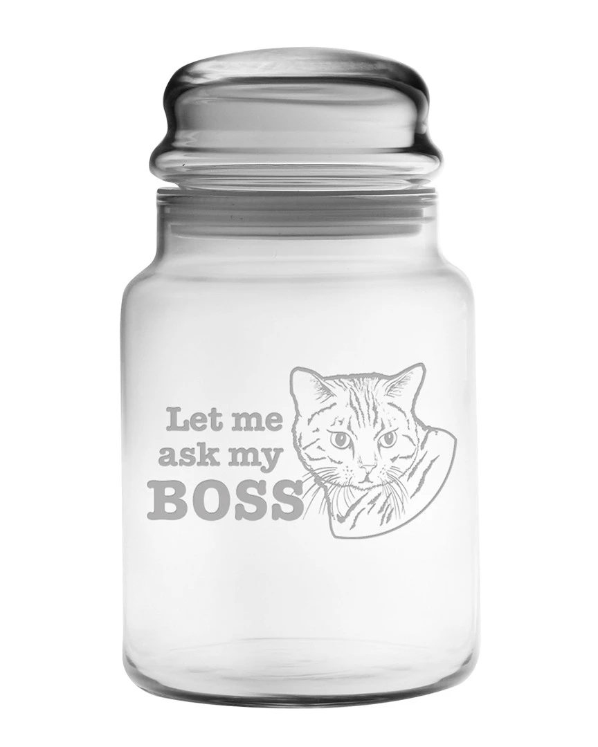 Susquehanna Glass Let Me Ask My Boss Apothecary Jar Home Dinnerware