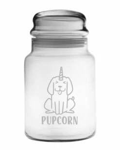 Susquehanna Glass Pupcorn Apothecary Jar Home Dinnerware