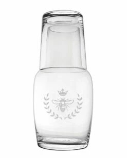 Susquehanna Glass Vintage Bee Night Bottle Set Home Decorative Items & Frames