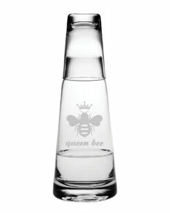 Susquehanna Glass Queen Bee Cone Night Bottle Set Home Decorative Items & Frames