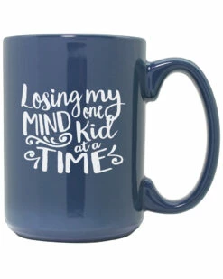 Susquehanna Glass Losing My Mind Etched Steel Blue Mug Home Decorative Items & Frames