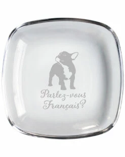 Susquehanna Glass Parlez-vous Francais? 7in Keepsake Plate Home Bar Carts & Accessories