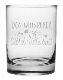 Susquehanna Glass 14oz Dog Whisperer Rocks Glass Set Of 4 Home Pet Supplies