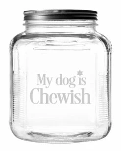 Susquehanna Glass My Dog Is Chewish Gallon Treat Jar Home Pet Supplies