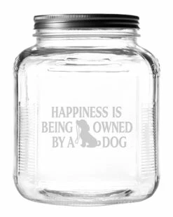 Susquehanna Glass Happiness Gallon Treat Jar Home Bar Carts & Accessories